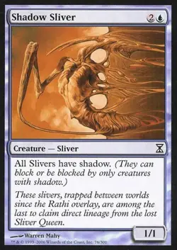Shadow Sliver - Medium Play MTG Time Spiral - Image 1