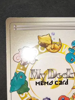 Pokemon My Deck Memo Card Promo Pikachu Charmander abra Japanese eb90 - Image 2