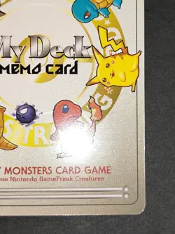 Pokemon My Deck Memo Card Promo Pikachu Charmander abra Japanese eb90 - Image 5