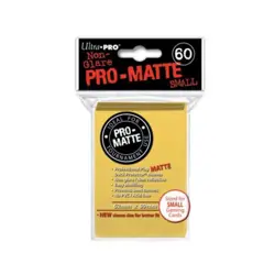 Ultra Pro Small Card S Pro-Matte Non-Glare Card Sleeves - Yellow, Undersi New - Image 1