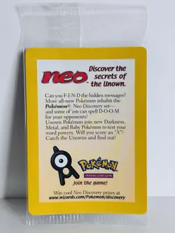 SEALED Entei 34 Reverse Holo Black Star Promo Set - Pokemon Card [2001] Neo - Image 2