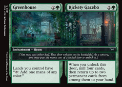 Greenhouse/Rickety Gazebo, Duskmourn: House of Horros, MTG, Uncommon Card, 0181 - Image 1