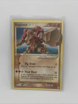 Pokemon TCG Regirock Gold Star Card 91/92 Holo, Legend Maker 2006 Mint - Image 1