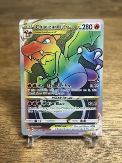 Charizard VSTAR Secret Rainbow Rare 174/172 - Brilliant Stars - Pokemon Card - Image 1