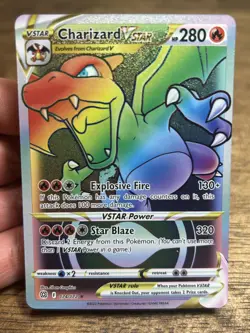 Charizard VSTAR Secret Rainbow Rare 174/172 - Brilliant Stars - Pokemon Card - Image 3