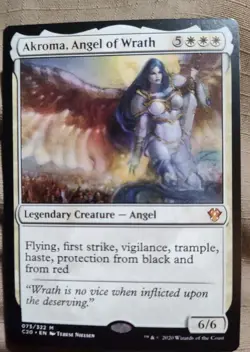 MTG Akroma, Angel of Wrath N/M Commander 2020 Mythic - Image 1