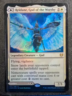 Reidane, God of the Worthy - Foil Prerelease - Kaldheim (MTG) - Image 1