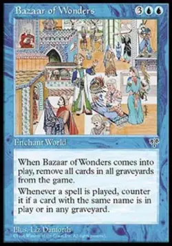 Bazaar of Wonders - Medium Play MTG Mirage - Image 1