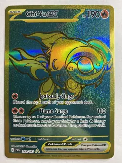 Chi-Yu ex - 241/091 - Pokemon Paldean Fates Hyper Rare Card NM - Image 1