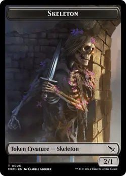 🧙Detective/Skeleton Token 0010/0005 Foil MKM Murder at Karlov Manor MTG - Image 2