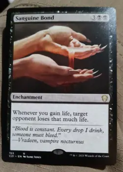 MTG - Sanguine Bond - Commander 2013 - English Magic 92/356 NM+ - Image 1