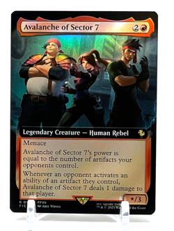 Avalanche of Sector 7 (Extended Art) - FOIL - MTG Magic Commander: Final Fantasy - Image 1