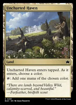 Uncharted Haven, Bloomburrow, MTG, Common Card, 0261 - Image 1