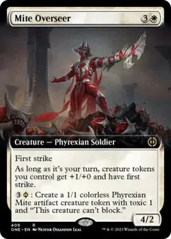 Mite Overseer (Extended Art) - Light Play MTG Phyrexia: All Will Be One - Image 1