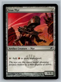 Magic The Gathering Scars of Mirrodin 4x Iron Myr #168/249 MTG TCG CCG Playset - Image 1