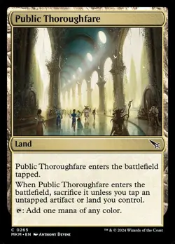 Public Thoroughfare, Murders at Karlov Manor, MTG, Common Foil Card, 0265 - Image 1