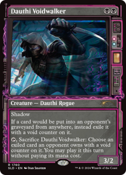 Magic MTG - Dauthi Voidwalker - Secret Lair Drop Series - MINT/NMINT - EN - FOIL - Image 1