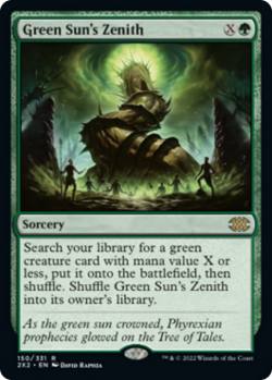 Magic MTG - Green Sun's Zenith - Double Masters 2022 - MINT/NMINT - EN - Image 1