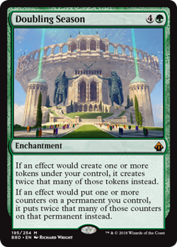 Magic MTG - Doubling Season - Battlebond - EXC - EN - Image 1