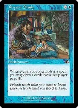 Magic MTG - Rhystic Study - Prophecy - EXC - EN - Image 1