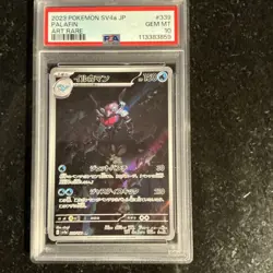 PSA 10 GEM MINT Japanese Pokemon 2023 Palafin 339/190 Shiny Treasure ex Sv4a - Image 1