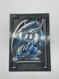 Yugioh Blue Eyes White Dragon BANDAI duel scene vintage card 90s - Image 2