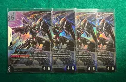 Gundam Card Game Newtype Rising GD01-065 LR Freedom Gundam PLAYSET (x4) - Image 1