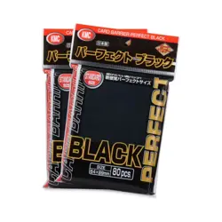 KMC Card Barrier Standard Sized - Perfect Sleeves, Black (80) New - Image 1