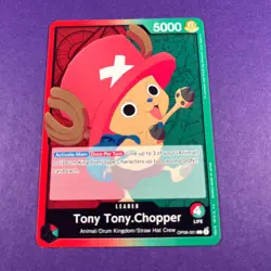 OP08-001 Tony Tony Chopper One Piece Two Legends Leader Trading Card TCG - Image 1