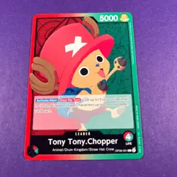 OP08-001 Tony Tony Chopper One Piece Two Legends Leader Trading Card TCG - Image 2