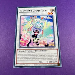 JUSH-EN019 CupsyUYummy Way Rare Card 1st Edition Yugioh Trading Card TCG - Image 1