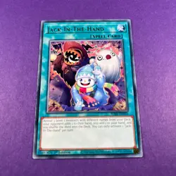JUSH-EN054 Jack-In-The-Hand Rare Card 1st Edition Yugioh Trading Card TCG - Image 1