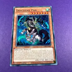 JUSH-EN003 Dracotail Pan Rare Card 1st Edition Yugioh Trading Card TCG - Image 1
