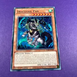 JUSH-EN003 Dracotail Pan Rare Card 1st Edition Yugioh Trading Card TCG - Image 2