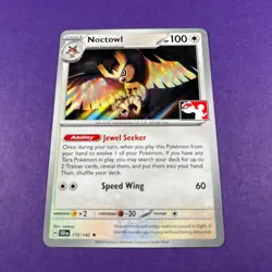 Noctowl 115/142 Play! Stamped Pokemon Prize Pack Stellar Crown Trading Card - Image 1