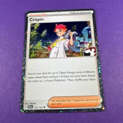 Pokemon TCG Crispin 133/142 Cosmos Holo Prize Pack Series 7 Trading Card TCG - Image 2