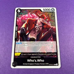 Whos.Who OP08-091 Two Legends One Piece Card Game OP Trading Card TCG - Image 1