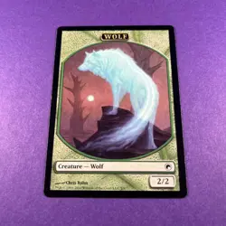 Wolf Token Scars of Mirrodin MTG Magic The Gathering Trading Card TCG - Image 1