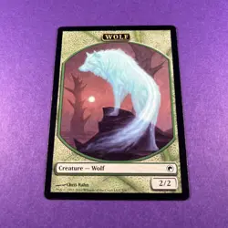 Wolf Token Scars of Mirrodin MTG Magic The Gathering Trading Card TCG - Image 2