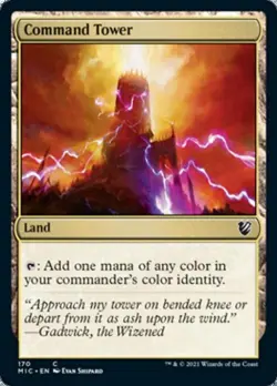 Command Tower - Light Play MTG Commander 2021 Midnight Hunt - Image 1