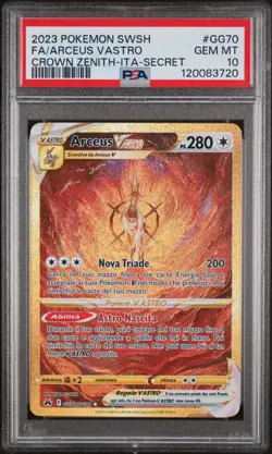 POKEMON PSA 10 ARCEUS VASTRO GG70/GG70 ZENIT REGALE ITALIANO 2023! - Image 1