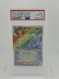 PSA 10 Giratina VSTAR 201/196 Pokemon Lost Origin Rainbow Secret Rare - Image 1