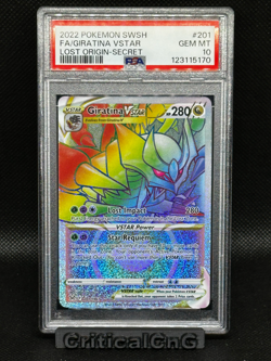 PSA 10 Giratina VSTAR 201/196 Pokemon Lost Origin Rainbow Secret Rare - Image 1