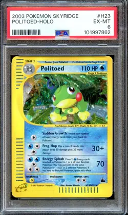 PSA 6 Politoed H23/H32 Skyridge E Series 2003 Pokemon Card Holo NEAR MINT - Image 1
