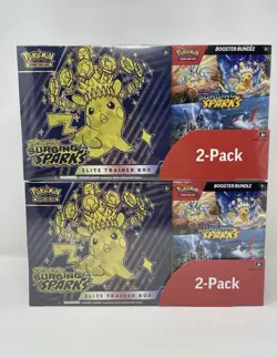 Costco Pokemon Surging Sparks ETB+ Booster Bundle, 2 Pack - Image 1