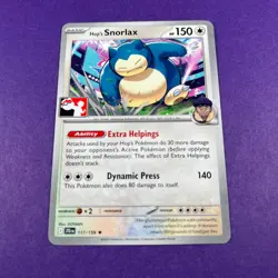 Play! Pokemon Prize Pack Series 7 Journey Together 117/159 Hop's Snorlax TCG - Image 1