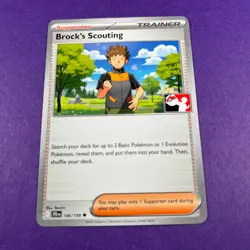 Play! Pokemon Prize Pack Series 7 Journey Together 146/159 Brock's Scouting TCG - Image 1