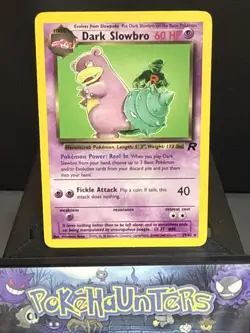 Pokemon Card Dark Slowbro 29/82 Non Holo Rare Team Rocket WOTC Played - Image 1