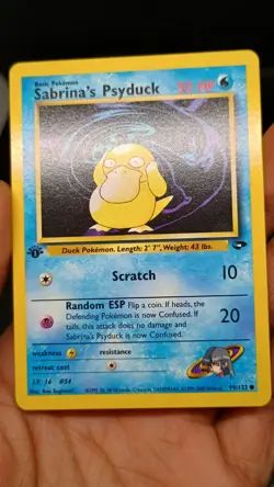 Pokemon TCG - Sabrina's 2 Card Pokemon Lot (Gym Challenge) - LP - Image 5