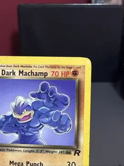 Pokemon Card Dark Machamp 27/82 Team Rocket Non Holo WOTC Played 2 - Image 3